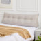 Dorifine Kissen Bett Rückenkissen, Lesekissen für Bett, Dreieckiges Rückenlehne Kissen, Rückenpolster Wand mit abnehmbarem Bezug, Werden als Kopfteil, Sofa Rückenkissen, 200 x 50 x 20 cm, Grau