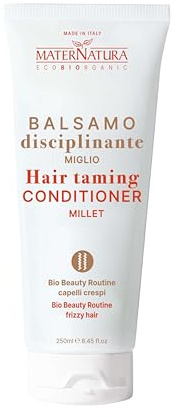 Maternatura, Balsamo Disciplinante al Miglio, Districante per Capelli Secchi, Crespi e Rovinati, Bio Beauty Routine Capelli Crespi, Made in Italy, 250 ml