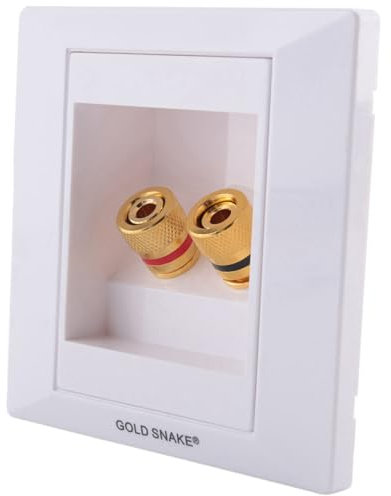 Prise murale de raccordement avec 2 prises femelles pour fiches bananes