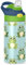Bouteille d'eau isotherme en acier inoxydable pour enfants avec paille - 350 ml - Grenouille verte - Animal vert forêt - Gourde étanche pour garçons et garçons - Chauds et froids - Sans BPA