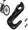 Schaltauge für Cube für Aim Sl # 10148, Aluminiumlegierung, mit 2 Befestigungsschrauben, Ersatzteil für Mountainbike, Straßenschaltwerk, Schwarz