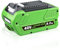 ZEERISA 6.0Ah 29462 29472 Lithium 40V Battery Replacement Compatible with GREENWORKS 40Volt 40V 29472 29462 2901319 24282 24252 25322 21332 20672 20312 21362 26272 G-Max Garden Tools (6.0Ah 1- PACK)