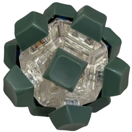 Dickly Teclado Fildget Toy sensorial Botón pequeño Teclado Fildón del Teclado de los Dedos para el Aula Pase el funcionando , Verde Oscuro