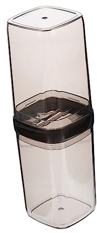 WRITWAA Zahnbürsten-aufbewahrungsbox Mit Befestigungsring Tragbares Etui Für Zahnpasta Und Zahnputzwerkzeuge Für Reisen Und Geschäftsreisen