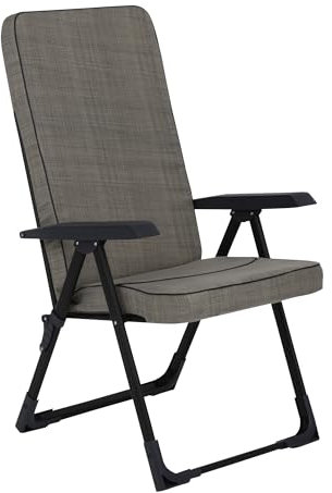 PATIO Garten Klappstuhl mit Polster Modena Quadrat bis 110 kg verstellbar 28 Positionen Hochlehner Gartensessel Campingsessel