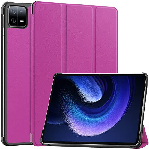 Custodia per tablet Compatibile con Xiaomi Pad 6/Pad 6 Pro 11 pollici Custodia 2023 Custodia Tri-Fold Smart Tablet, Guscio posteriore rigido Compatible with PC Custodia sottile Multi- Angoli di visual
