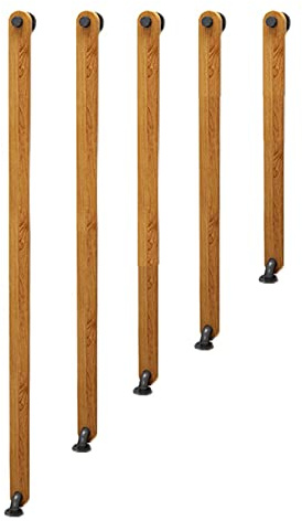 Barra di supporto antiscivolo in legno per scale, per interni, da parete, per anziani, barra di supporto per soppalco per corridoi, ringhiera in legno sicura ed elegante