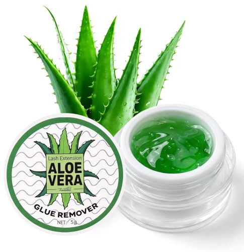Crema Rimuovi per Ciglia, Solvente per Extension Ciglia, Remover Crema Extension Ciglia, Delicata e Rapida Rimozione Della Colla Ciglia, Aloe Vera