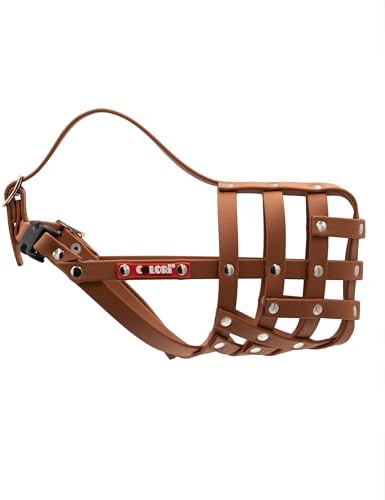COLORI®-Maulkorb für mittlere & große Hunde, Größe 7, LIGHT BROWN - Natürliches Hecheln & Trinken, sanfter Tragekomfort, schützt beim Schnüffeln/Stöbern, erschwert die Aufnahme unerwünschter Dinge