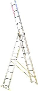 9 Rung Trade Master Combi All-in-One Extension Ladder, Step Ladder & Free Standing Ladders