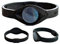 Ionic Balance Armband, mit Obsidian, schwarzes Hologramm, Schwarz Black with Black Hologram Medium - 19cm / 7.5in
