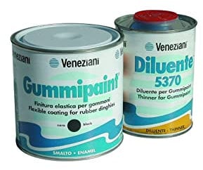 Veneziani Gummipaint Bootslack für Schlauchboote - orange 275, 375ml