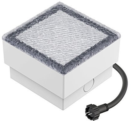 ledscom.de LED Pflasterstein Bodeneinbauleuchte GORGON für außen, IP67, eckig, 10 x 10cm, warmweiß
