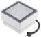 ledscom.de LED Pflasterstein Bodeneinbauleuchte GORGON für außen, IP67, eckig, 10 x 10cm, warmweiß