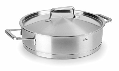 LACOR Foodie Tartera con Tapa, Acero Inoxidable, Gris, 28x6x9 cm