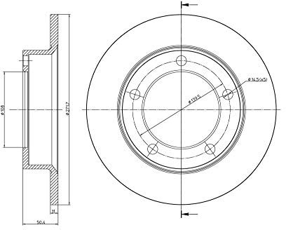 metelligroup 23-0206 - Bremsscheiben