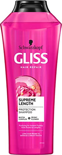 Schwarzkopf Gliss Supreme Length Shampoo für langes und strapazierbares Haar 400ml