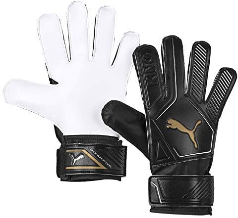 PUMA Unisex – Erwachsene King 4 torwarthandschuhe, Black-Gold White, 9
