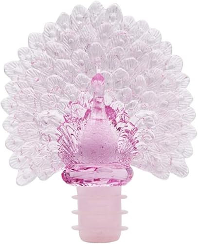 Tovip Silicone Wine Bottle Stopper Peacock Creative Wine Beverage Bottle Seal Bottle Caps Party Decoration Bar Kitchen (Pink)