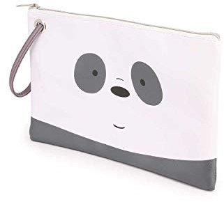 We Bare Bears Ours Pour Un et Un Pour T'Ours Panda-Trousse de Toilette Sunny, Blanc