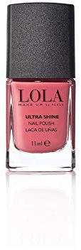 Lola Make Up by Perse Nail Polish Quick Dry Instant Gloss Ultra Long Lasting High Shine Finish Nail Paint for Women, Vegan and Cruelty-Free Cosmetic, Hibiscus (055), 11ml