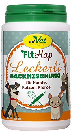 cdVet Naturprodukte Backmischung Leckerli 180 g - Hund,Katze und Pferde - Individuell gestaltbare, gesunde Leckerlis für Ihren Liebling - Kekse - frei von Farb-, Lock- und Konservierungsstoffen -