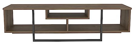 DECOROTIKA Asal-Soporte para TV, Madera de ingeniería, marrón y Negro, 150 cm Width