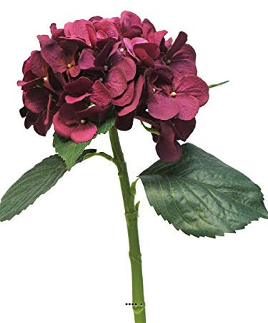 Artificielles.com - Hortensia artificiel en branche, H 48 cm Rose fushia - BEST - couleur: Rose fushia 730