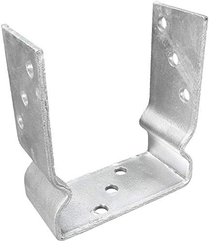 1 U-Pfostenträger aufdübelbar, feuerverzinkt, 5 mm / 60 mm, für 120 mm Pfosten