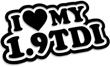 Decus Shop I Love My 1.9 TDI 2896 // Sticker Aufkleber vers. Größe Farbe