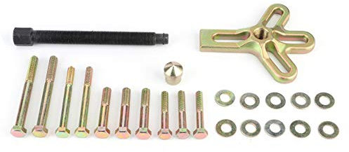 Jenngaoo 13 Stück Lenkrad Abzieher Kit, Kurbelwellen Riemenscheibe Harmonic Balancer Abzieher Set Werkzeug zur Reparatur von Autoreparaturen