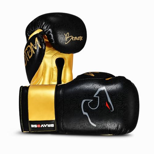 Bravose Nemesis Boxing Gloves for Mens, Women Hinge Free Mould for Optimal Snug Fit, Prevent Wrist Injury Perfect for Training & Sparring Pads Workout MMA Muay Thai Gloves