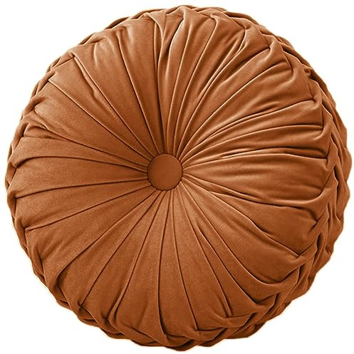 Rund Sitzkissen Stuhlkissen Memory Schaum Waschbar für Hölzernes oder Metall Hocker Gelb