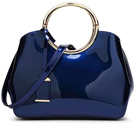 AINUOEY Donna Borse a Mano Borsa a Spalla Elegante Grandi Firmate Marca Tracolla Antifurto PU pelle 76609 1 pz Blu