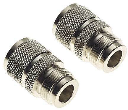 Keple N-Typ-Buchse auf UHF-Stecker - männlich PL259 weiblich RF-Koax-Adapter Koaxialstecker-Adaptertyp - 2 Stück