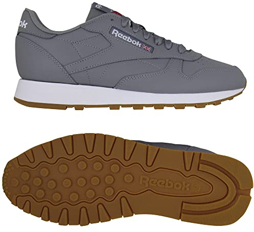 Reebok Femme Classic Leather Sneaker, CBLACK/Chalk/LASPIN, 40 EU
