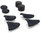 Black Controller Joystick Grips Thumb Stick Cap Cover Extender For PS5