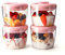 Meal Prep Container, 14oz 400ml Set of 4 Overnight Oats Containers with Lids, Airtight Leakproof Pop Top Lid Bowl for Breakfast Leftovers, Glass-like Clarity Tritan Material Food Storage Container