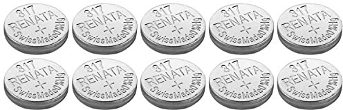 RENATA Knopfzellen Silver Oxyde 317 / SR516 SW 0 % Quecksilber, 1,55 V, 10 Stück