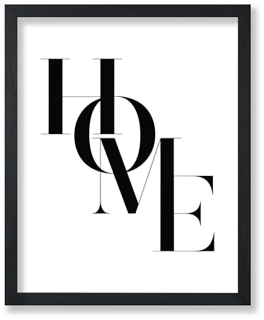 Poster Master Einzigartiges Vintage-Poster – Retro-minimalistischer Druck – Zuhause, Buchstaben, Typografie, Schwarz und Weiß, einfach – 20,3 x 25,4 cm, ungerahmte Wandkunst – Geschenk für Künstler,