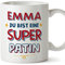 Mugffins Tassen Personalisieren mit Spruch für PATIN/PATENTANTE - Auf Deutsch - Du Bist Super - 11 oz / 330 ml - Individuell Anpassbar Geschenk