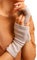 Prettystern Kaschmir Cashmere Pulswärmer Hand-Stulpen handgelenk-wärmer Damen Fingerlose wrist warmers Handschuhe hell Grau Taupe