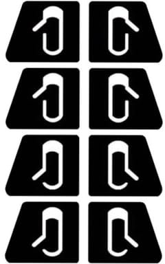 8pcs Luminous Car Open Door Button Stickers for Tesla Model 3 Accessories Reminder Door Open Sticker Armrest Window Lift Switch (White)