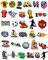 Magiho Shoe Charms, Shoe Clips Decoration Cute Shoes Accessories for Shoes and Wristband, DIY Shoes Pins for Men Women and Boy Girl, Teens Adults Kids (ZQ)
