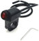 JZK Interrupteur de guidon de moto – Interrupteur à bouton-poussoir étanche en alliage d'aluminium 12 V pour feux de moto et de vélo – Compatible avec guidons de 7/8 (22 mm) (1 pièce)