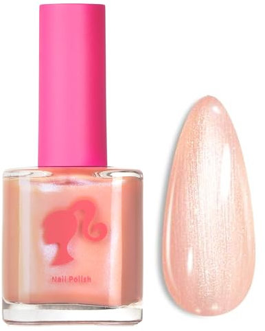 Pearl Nail Polish - Pink White Shimmer Shell Quick Dry Long Lasting Oil Based Natural Varnish - Breathable No Need Lamp 60 Second DIY Nail Art