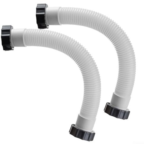 Tubo per pompa con filtro a sabbia per piscina, 11535, tubo di interconnessione per salamoia con dado per pompa filtrante (confezione da 2)