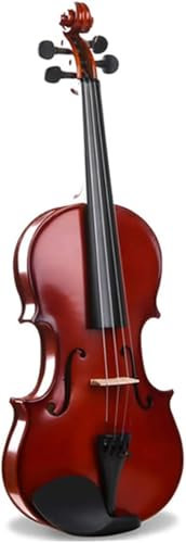 Violine 4/4 in voller Größe, Massivholzgeige für Erwachsene, Studenten, Hartschalenkoffer, Bogen, Kolophonium enthalten, Geige für Anfänger, Fortgeschrittene,3/4