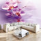 Chambre Papier Peint Panoramique Fleur D'OrchidéE Pourpre Poster Geant Papier Peint Intissé Mural Violet pour Salon Canapé TV Fond Décoration Murale 350x256cm