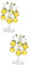 PRETYZOOM 2 Sätze Kristall-Apfelbaum Living Room Decoration wohnzimmerdeko wohnaccessoires Tischdekoration Dekor feng Abs Kristallbaum mit Äpfeln Kristall Äpfel Baumschmuck